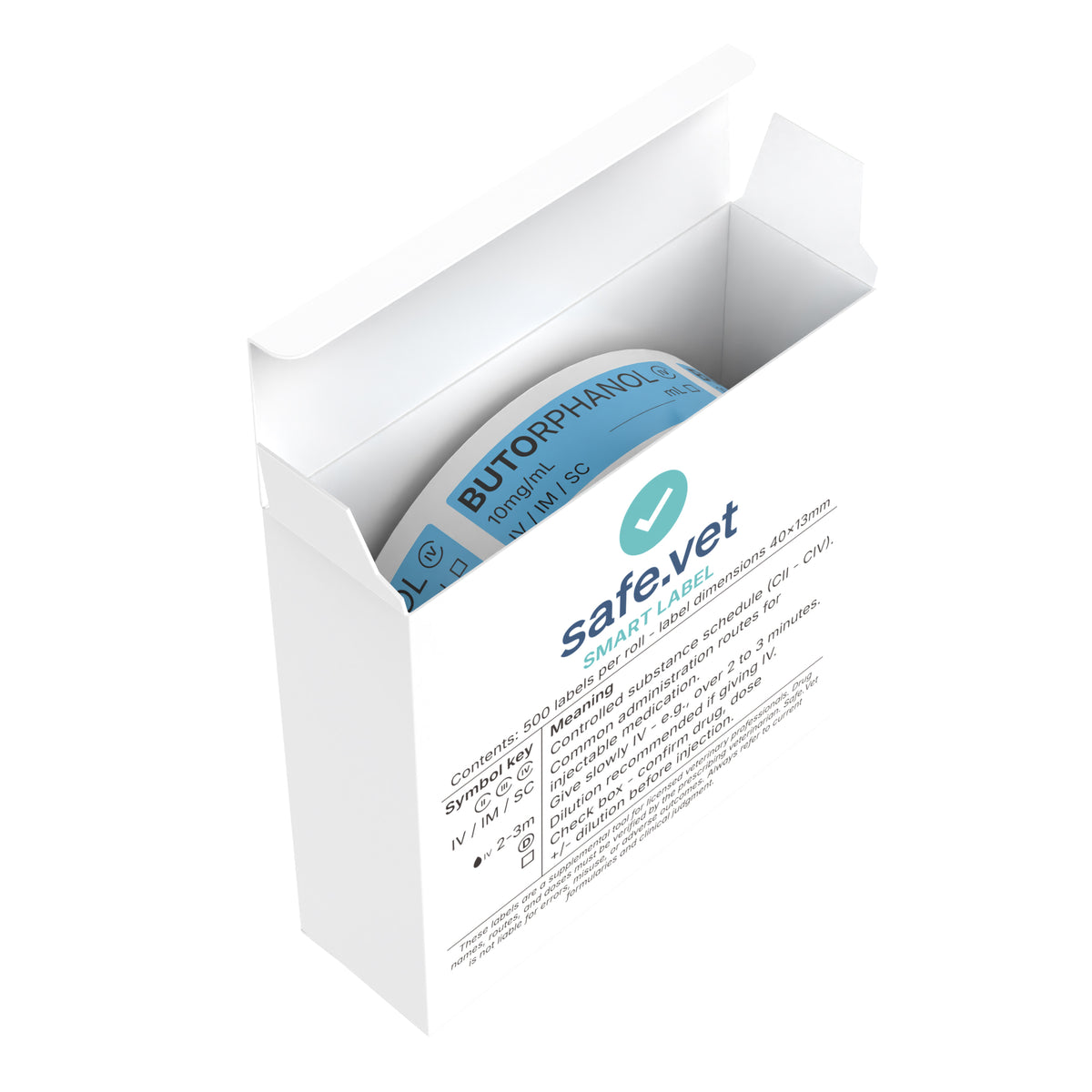Veterinary Syringe Labels for Butorphanol