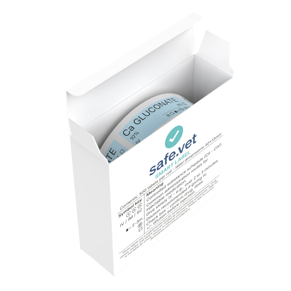 Veterinary Syringe Labels - Calcium Gluconate