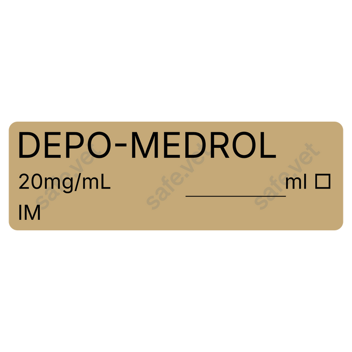 Veterinary Syringe Labels - Depo-Medrol (Methylprednisolone)