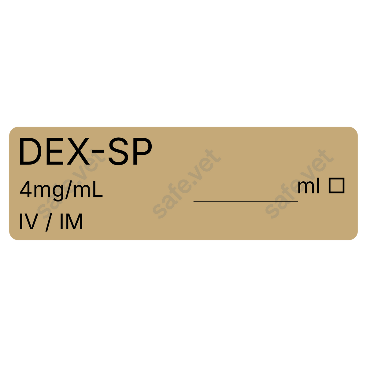 Veterinary Syringe Labels - Dex-SP