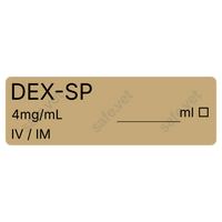 Veterinary Syringe Labels - Dex-SP