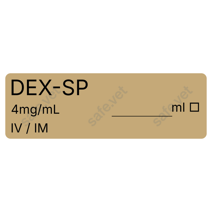 Veterinary Syringe Labels - Dex-SP