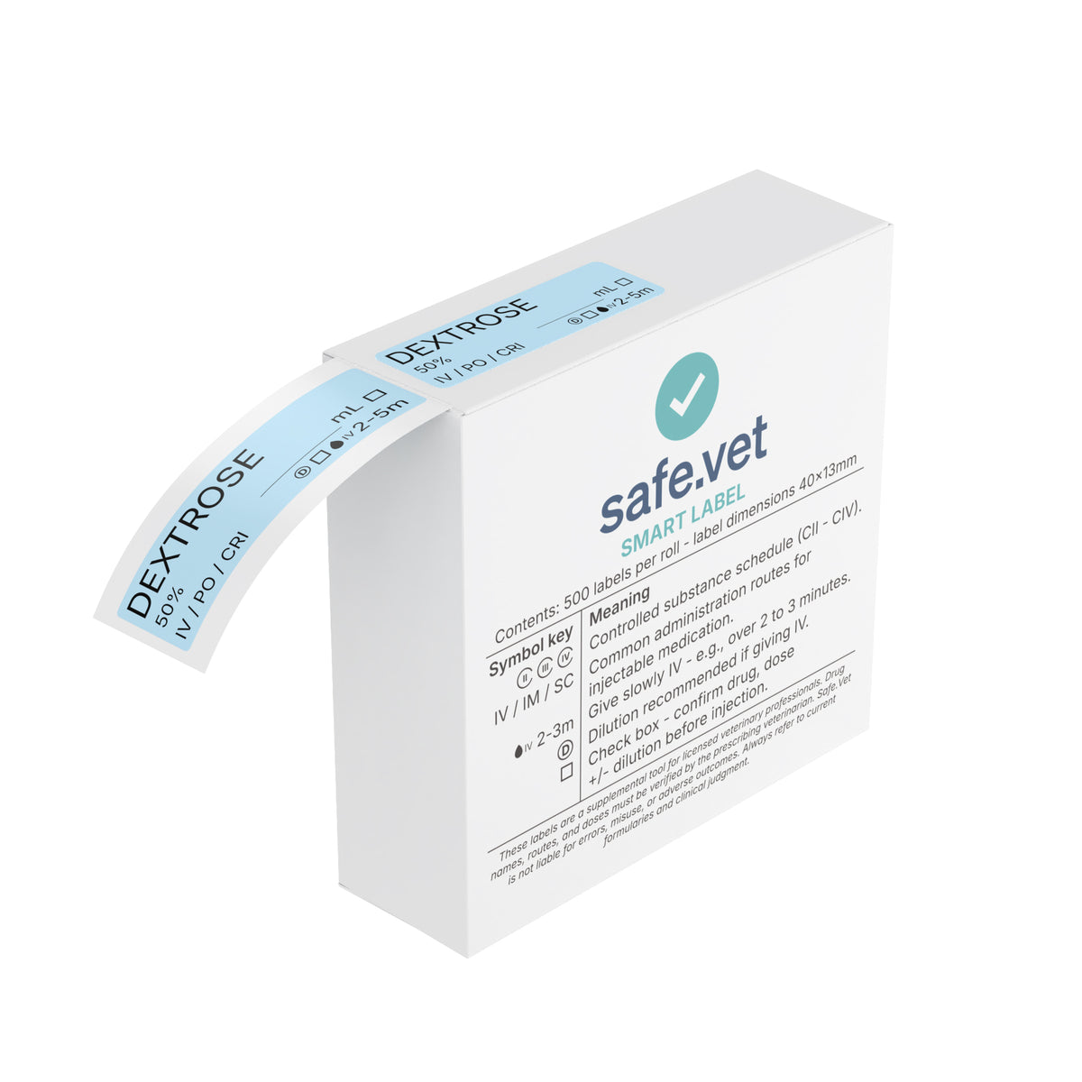 Veterinary Syringe Labels - Dextrose