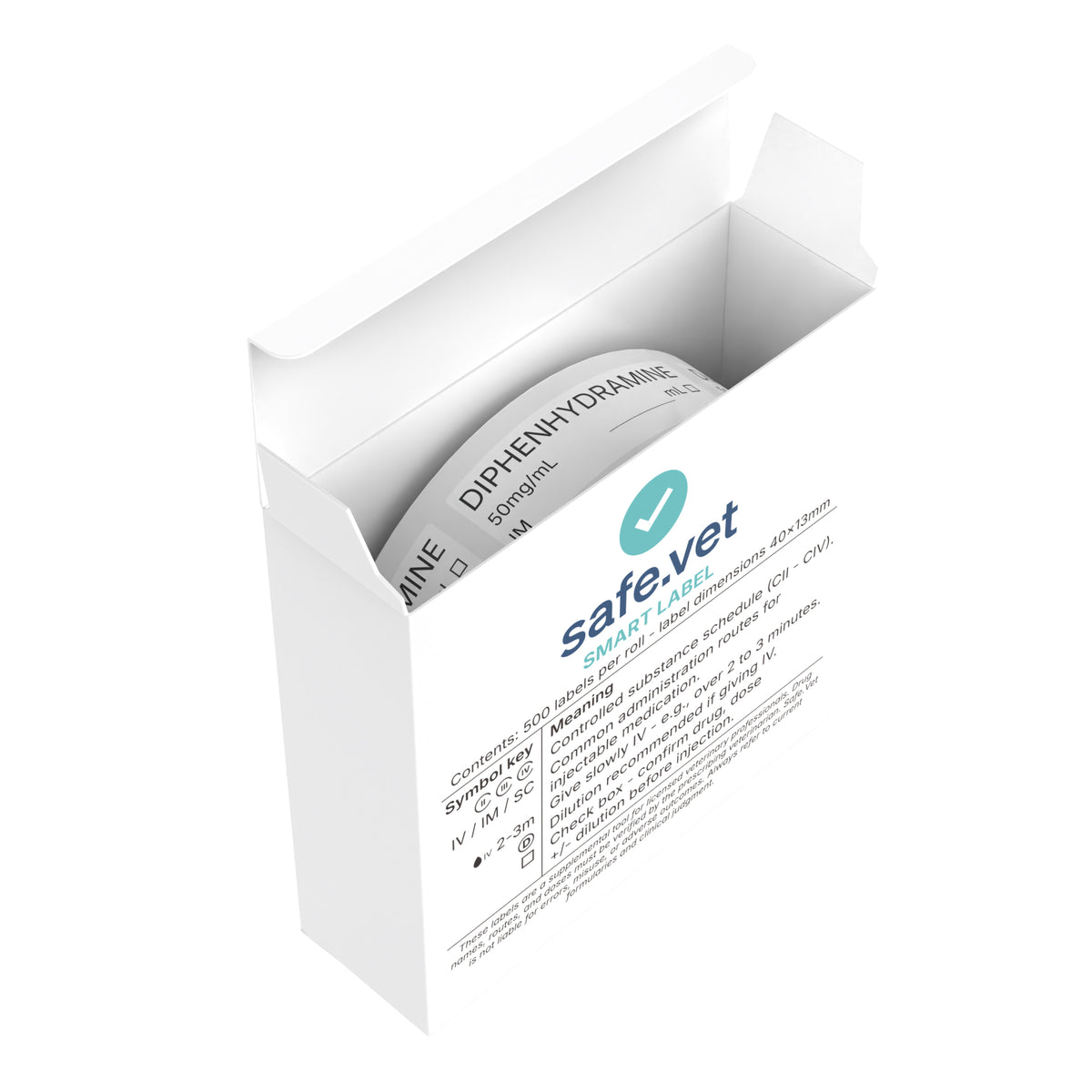 Veterinary Syringe Labels - Diphenhydramine