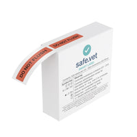 Veterinary IV Line Safety Labels - "Do Not Flush"
