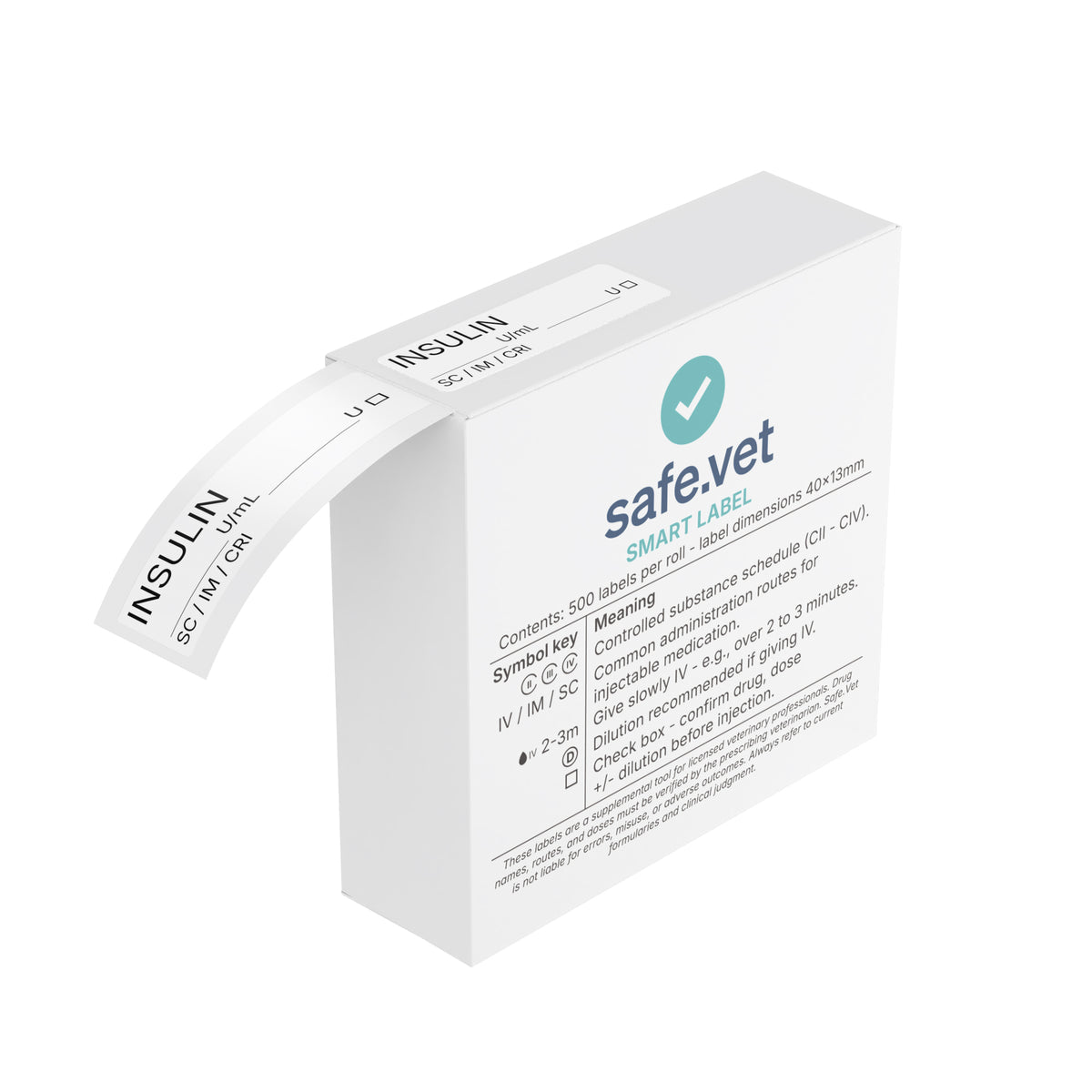 Veterinary Syringe Labels - Insulin