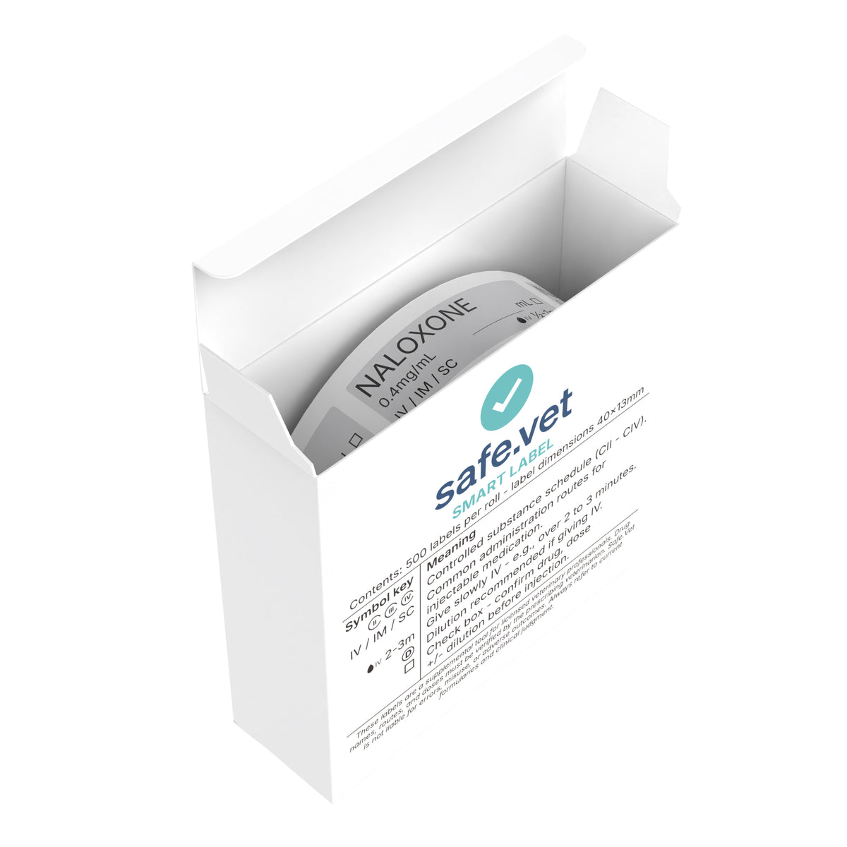 Veterinary Syringe Labels - Naloxone