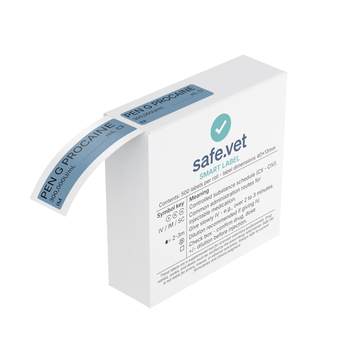 Veterinary Syringe Labels - Penicillin G Procaine