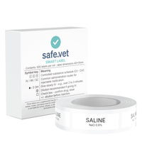 Veterinary Syringe Labels - Saline / NaCl 0.9%
