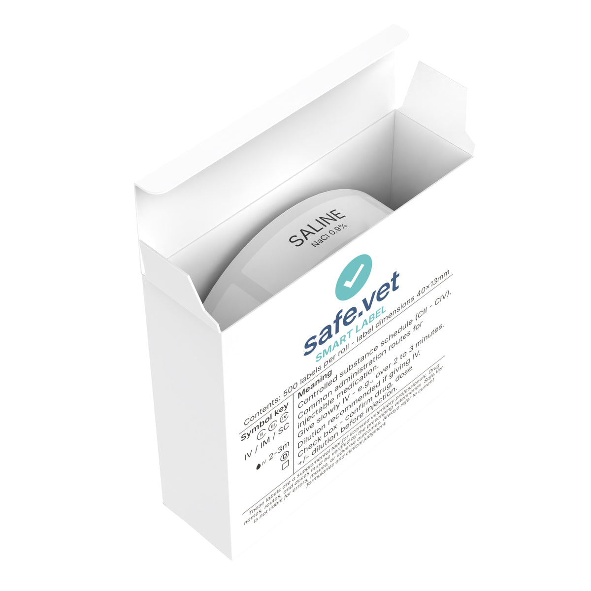 Veterinary Syringe Labels - Saline / NaCl 0.9%