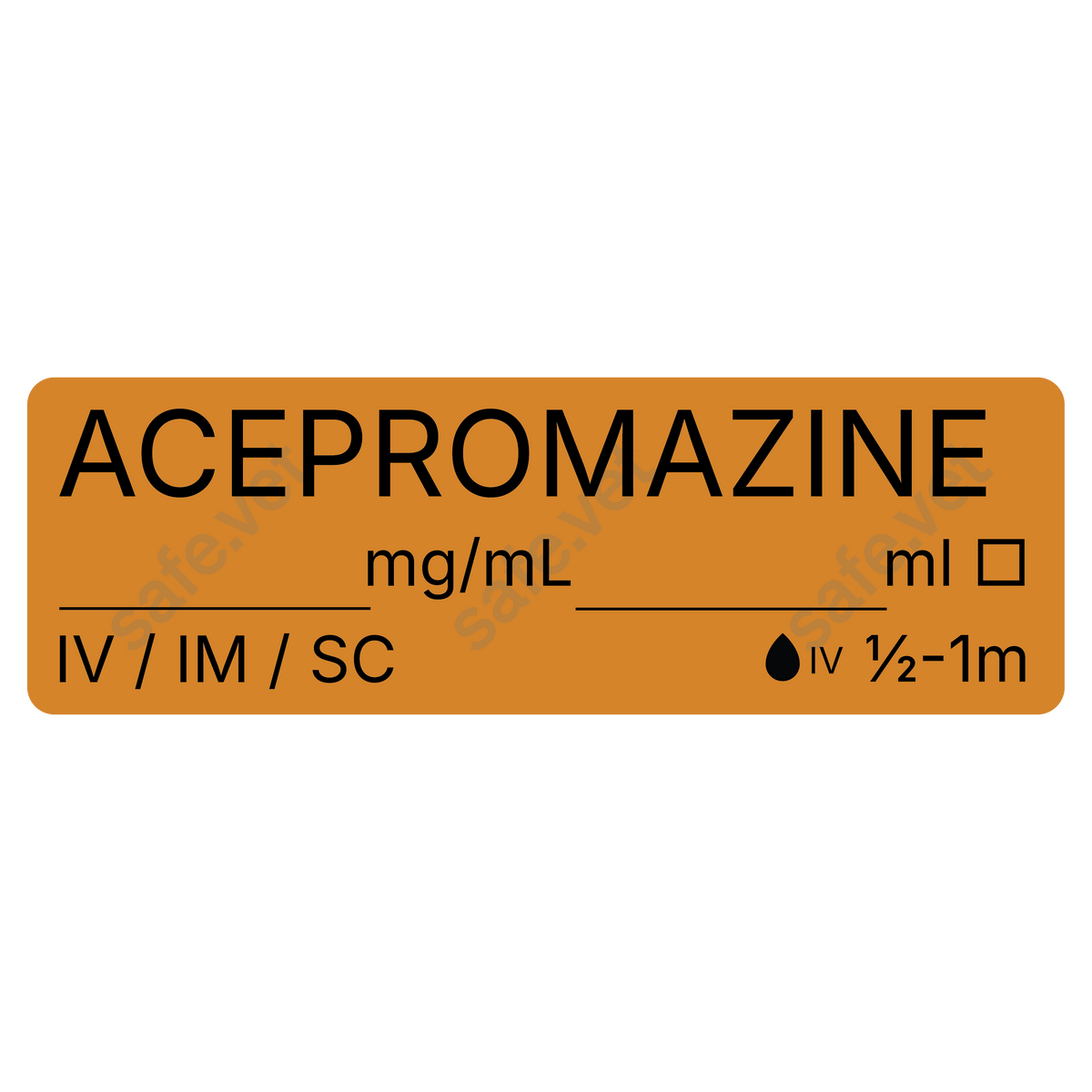 Veterinary Syringe Labels - Acepromazine