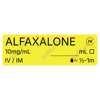 Veterinary Syringe Labels - Alfaxalone (Alfaxan)