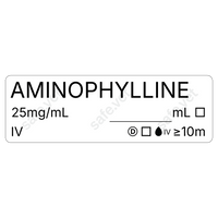 Veterinary Syringe Labels - Aminophylline