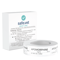 Veterinary Syringe Labels - Apomorphine