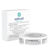 Veterinary Syringe Labels - Atipamezole (Antisedan)