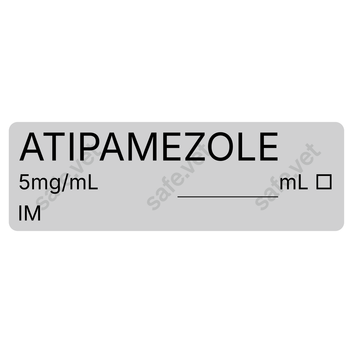 Veterinary Syringe Labels - Atipamezole (Antisedan)