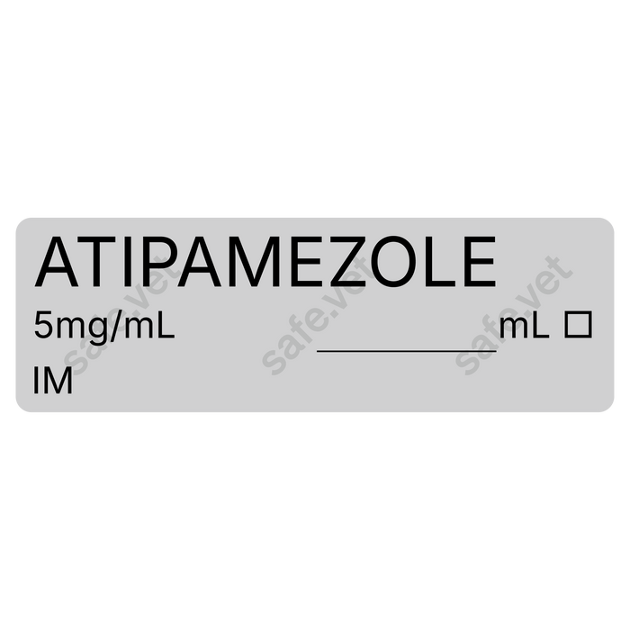 Veterinary Syringe Labels - Atipamezole (Antisedan)