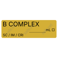 Veterinary Syringe Labels - B Complex