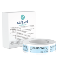 Veterinary Syringe Labels - Calcium Gluconate