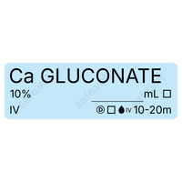 Veterinary Syringe Labels - Calcium Gluconate