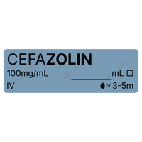 Veterinary Syringe Labels - Cefazolin
