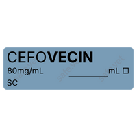 Veterinary Syringe Labels - Cefovecin (Convenia)