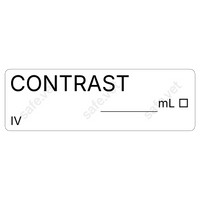 Veterinary Syringe Labels - Contrast
