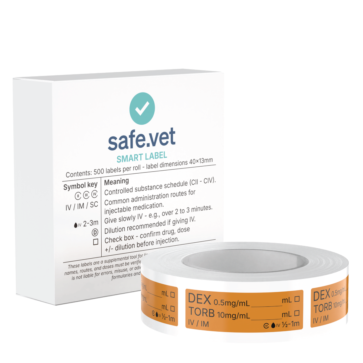 Veterinary Syringe Labels for Dexmedetomidine and Butorphanol
