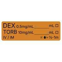 Veterinary Syringe Labels for Dexmedetomidine and Butorphanol