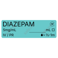 Veterinary Syringe Labels - Diazepam
