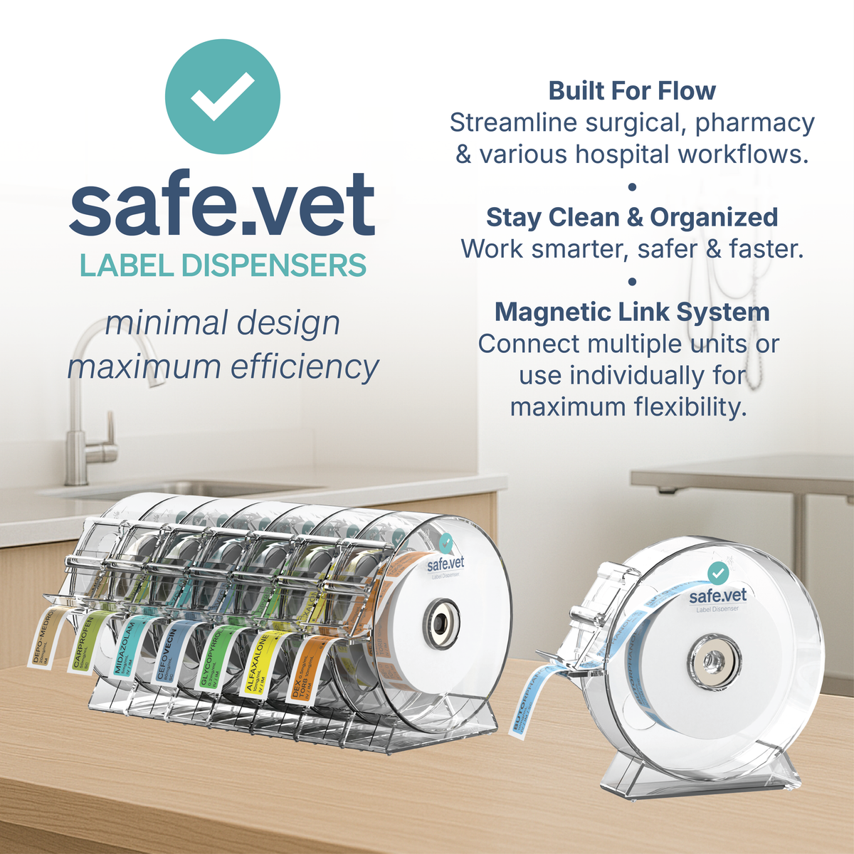 Veterinary Label Dispenser β Safe.Vet Syringe & Medication Label Holder