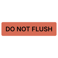 Veterinary IV Line Safety Labels - "Do Not Flush"