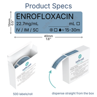 Veterinary Syringe Labels - Enrofloxacin (Baytril)