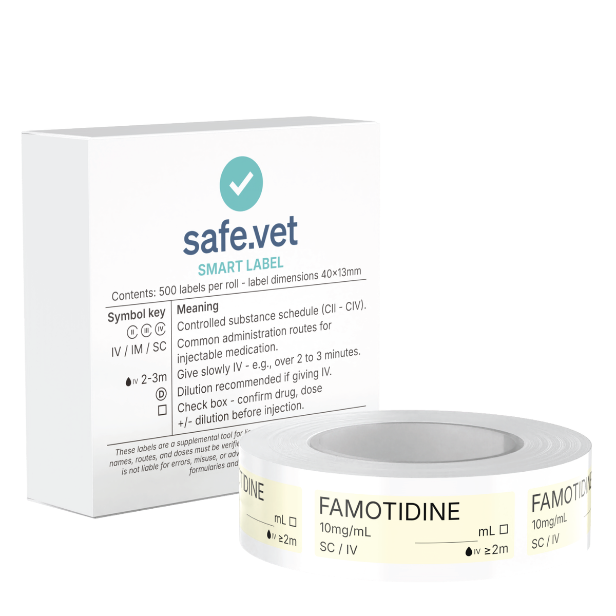 Veterinary Syringe Labels - Famotidine