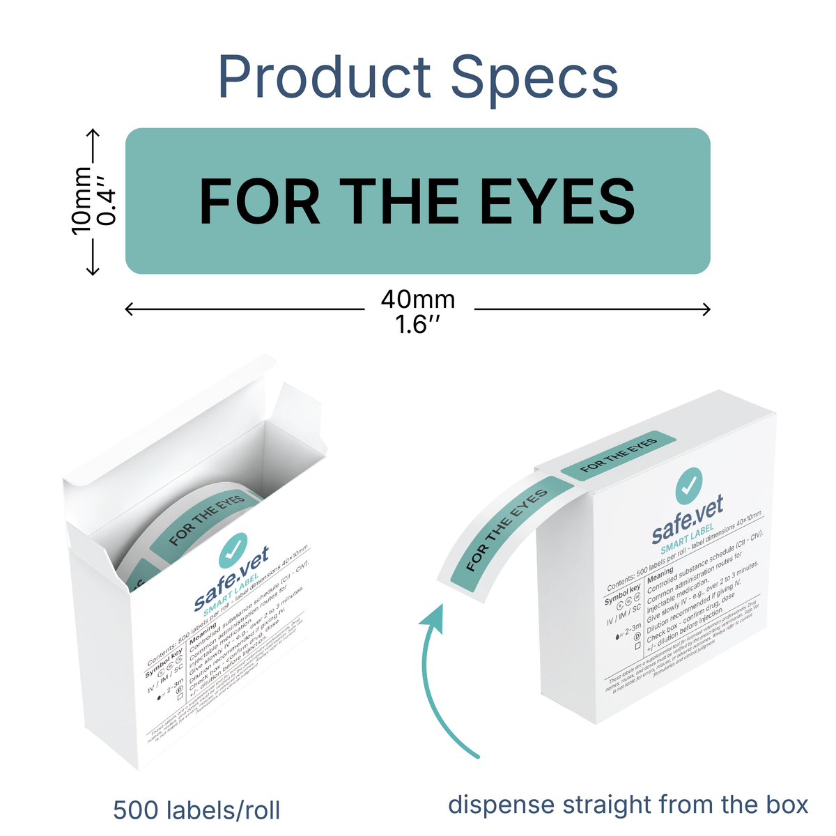 "For The Eyes" Dispensing Labels