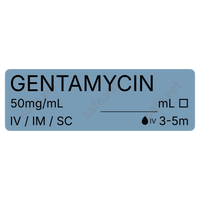 Veterinary Syringe Labels - Gentamycin