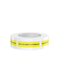 "Give On Empty Stomach" Dispensing Labels