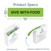 "Give With Food" Dispensing Labels
