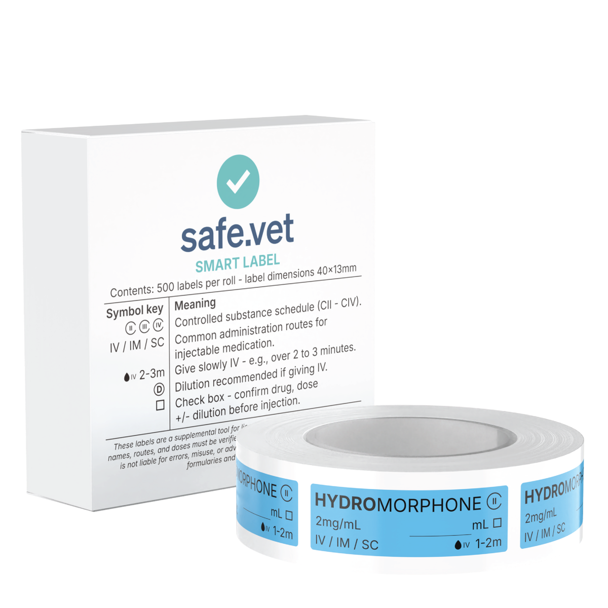 Veterinary Syringe Labels for Hydromorphone