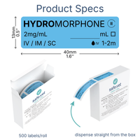 Veterinary Syringe Labels for Hydromorphone