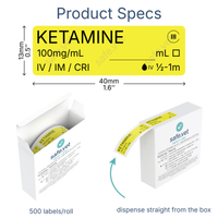 Veterinary Syringe Labels - Ketamine