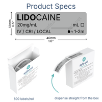Veterinary Syringe Labels - Lidocaine
