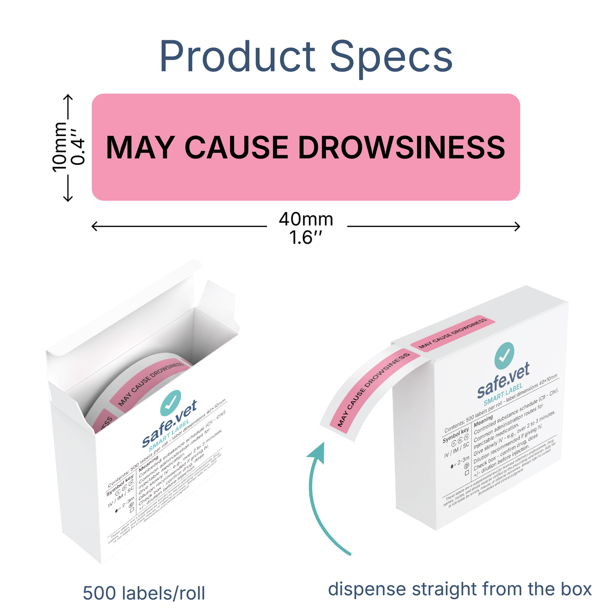 "May Cause Drowsiness" Dispensing Labels