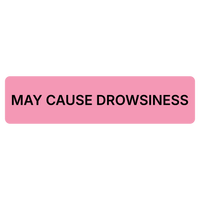 "May Cause Drowsiness" Dispensing Labels