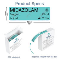 Veterinary Syringe Labels - Midazolam
