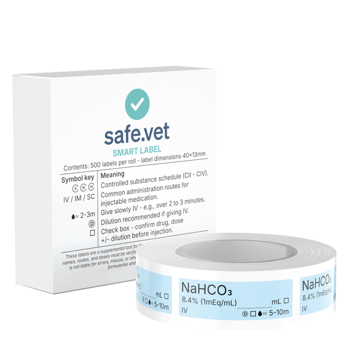 Veterinary Syringe Labels - Sodium Bicarbonate