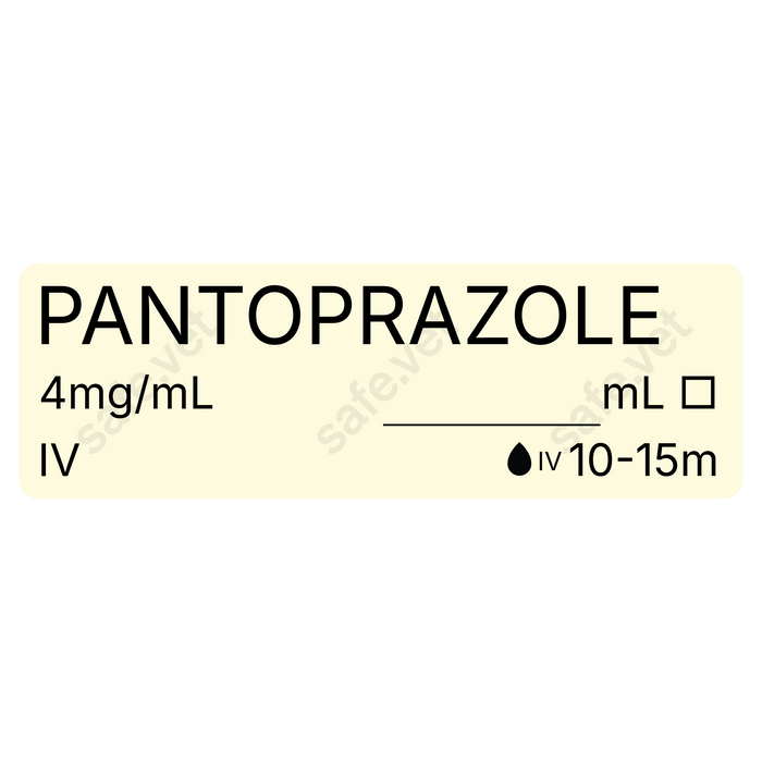 Veterinary Syringe Labels - Pantoprazole