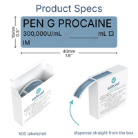 Veterinary Syringe Labels - Penicillin G Procaine