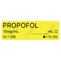 Veterinary Syringe Labels - Propofol