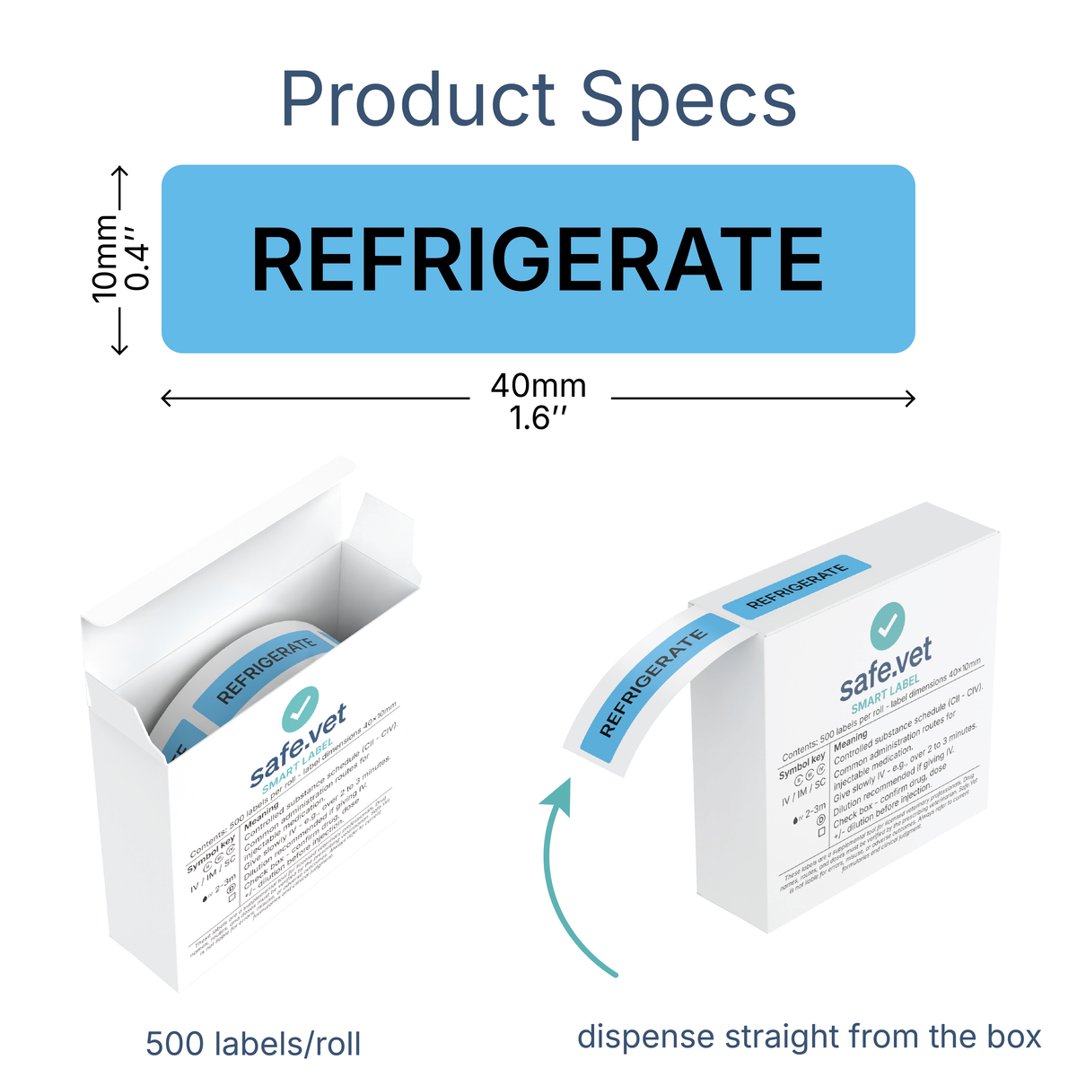 "Refrigerate" Dispensing Labels